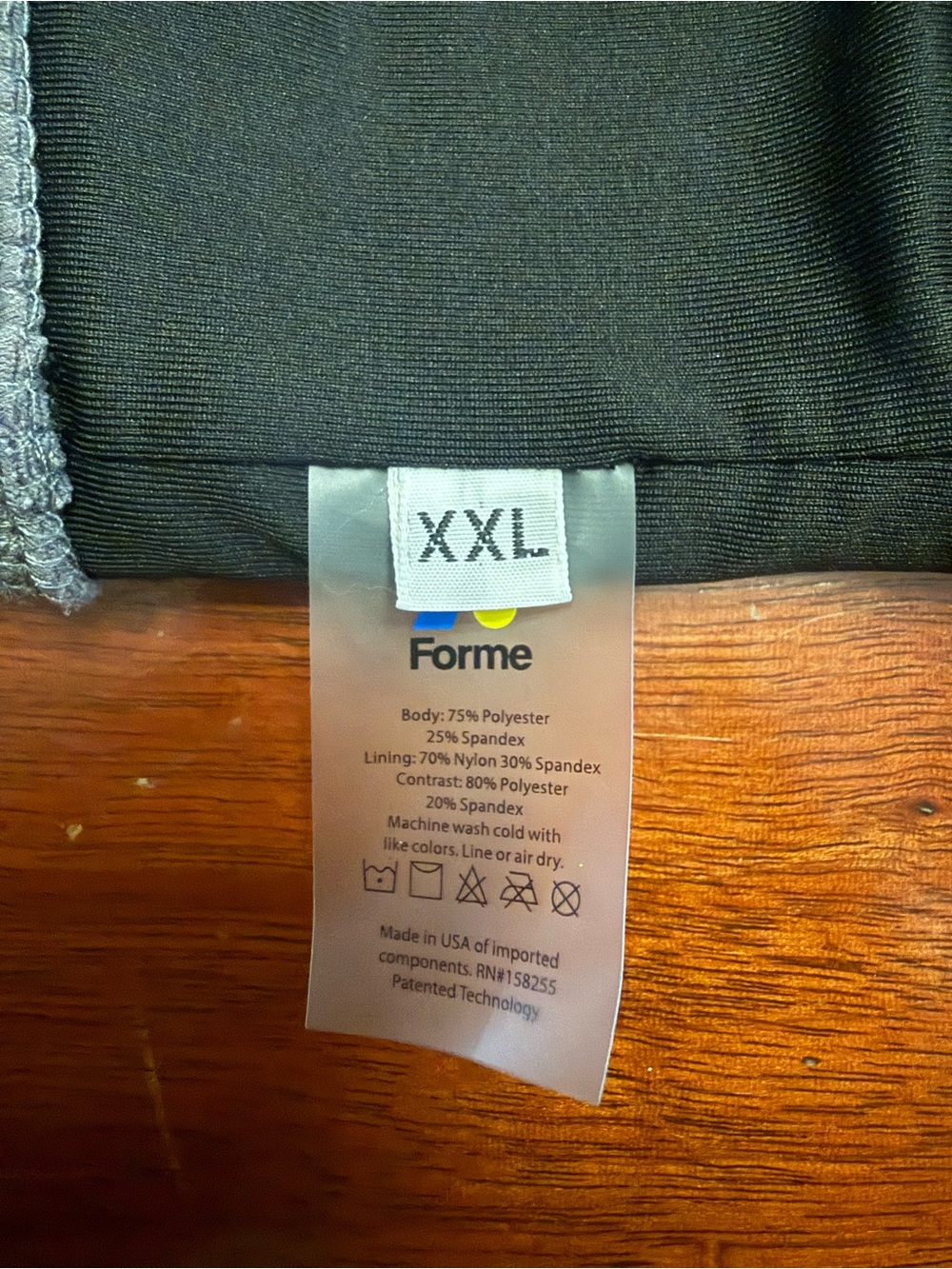 Forme Gray Posture Support Sports Bra - XXL - Picture 3 of 4